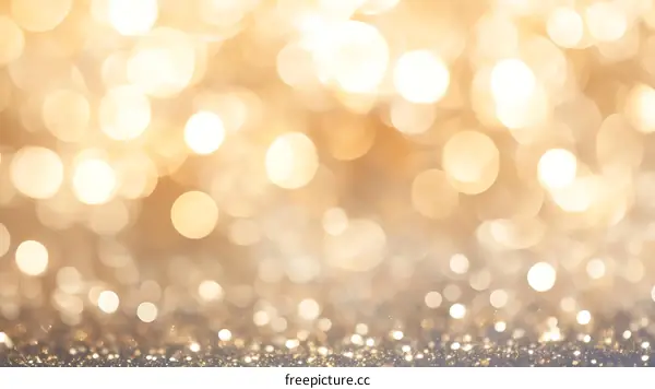 Golden Bokeh Background for Festive Occasions