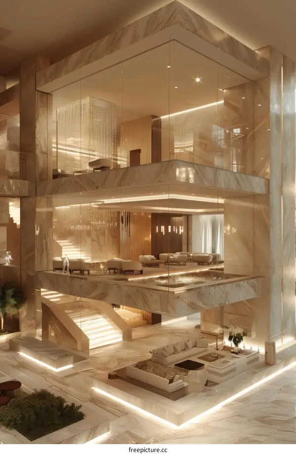 Luxury Modern Interior Design with Exquisite Details