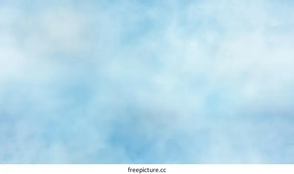 Blue Sky and White Clouds: Watercolor Abstract Background