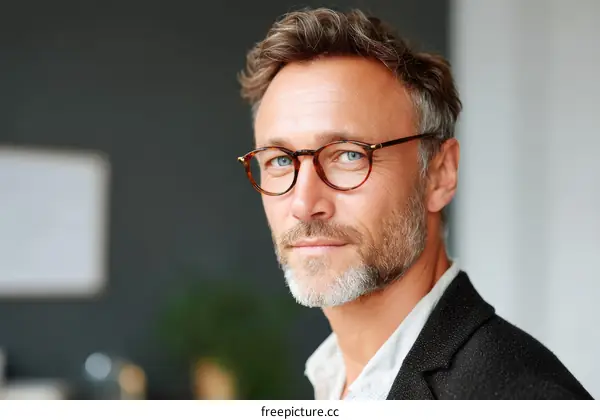 Close-up Portrait of a Confident Businessman