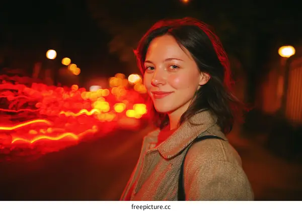Night City Portrait of a Woman