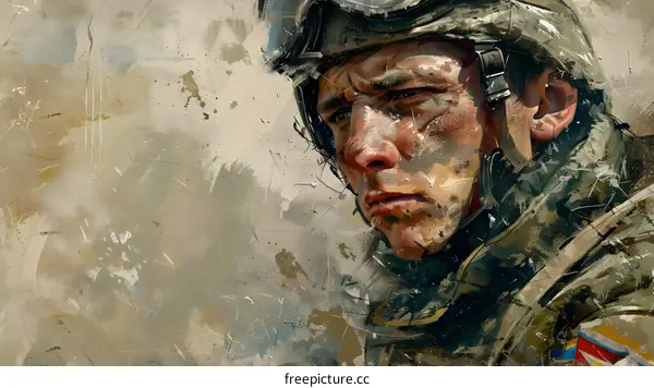 Portrait of a soldier