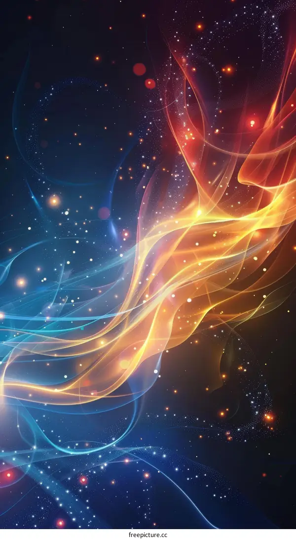 Celestial Symphony: Fire and Nebula