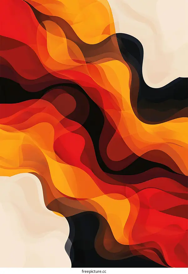 Abstract Background with Swirling Colors
