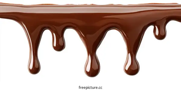 Melted Chocolate Dripping Down