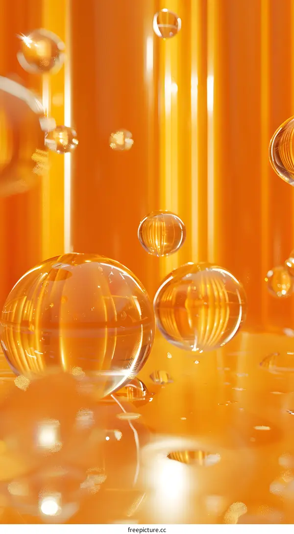 Water and Glass Ball: Reflections and Refractions