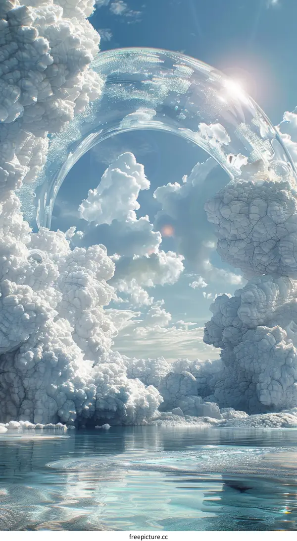 Gloomy Landscape with Giant Bubble