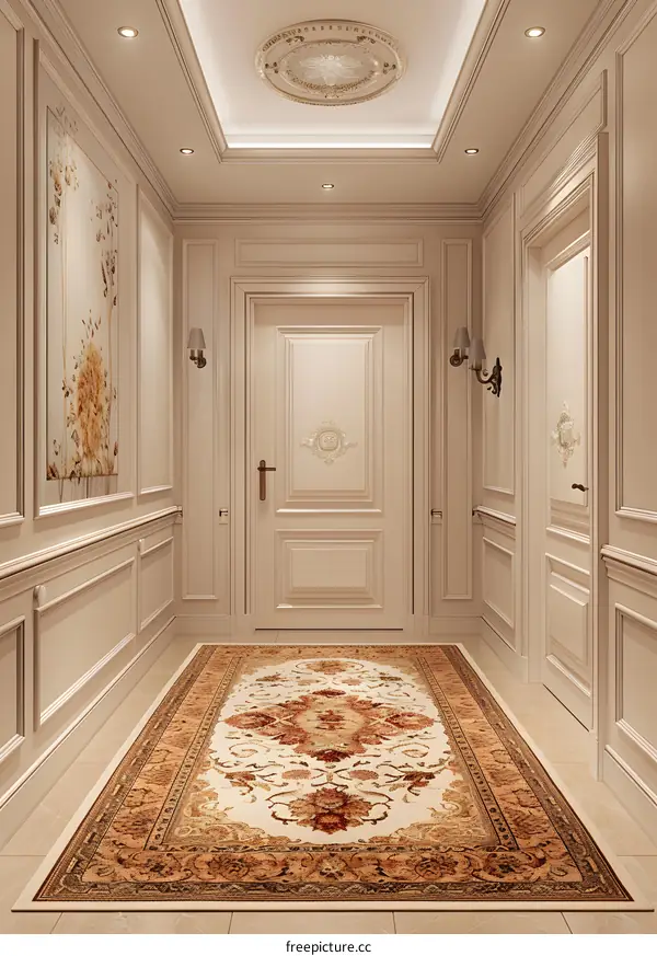Elegant hallway interior design