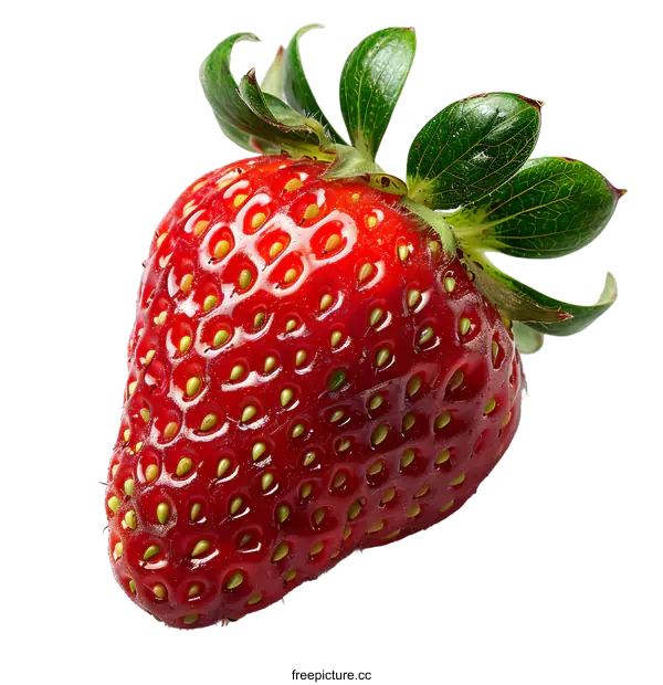 [Transparent Background PNG]A close-up image of a strawberry