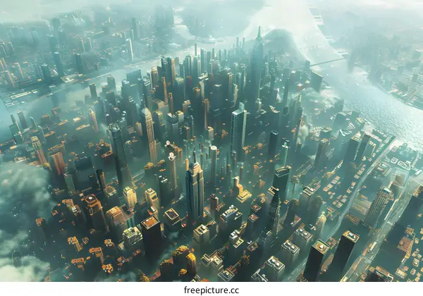 A photo of New York City taken from above