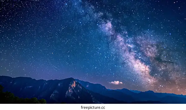Starry Night Over the Mountains