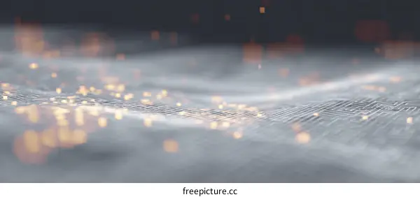 Abstract Digital Wave Technology Background