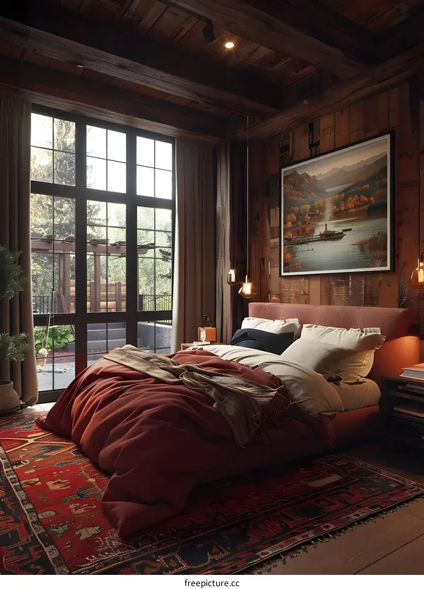 Cozy Bedroom in Modern Minimalist Style