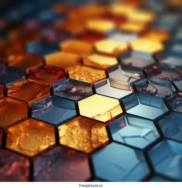 Abstract Geometric Hexagon Pattern