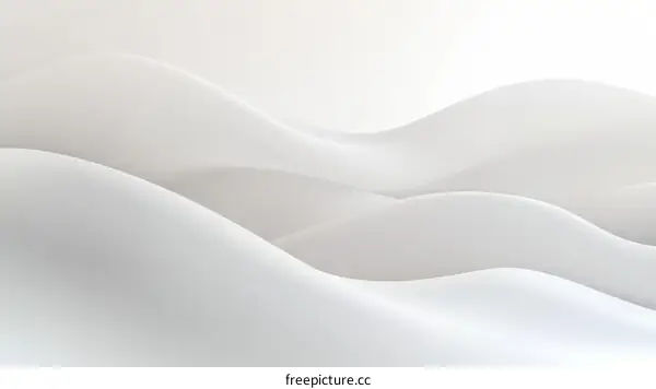 Abstract White Wave Background Design