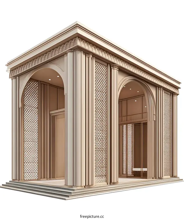 3D Render of a Classic Archway Design