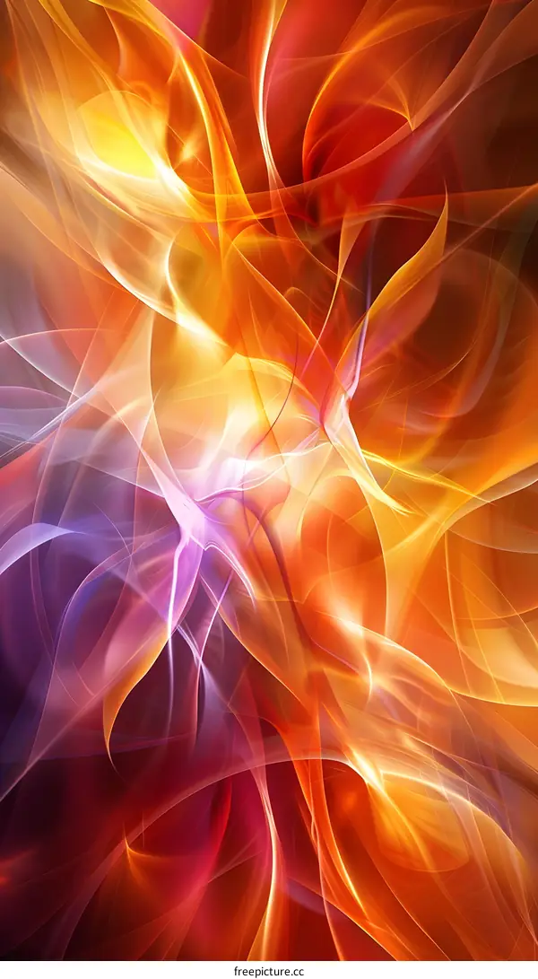 Abstract Swirls of Light and Color