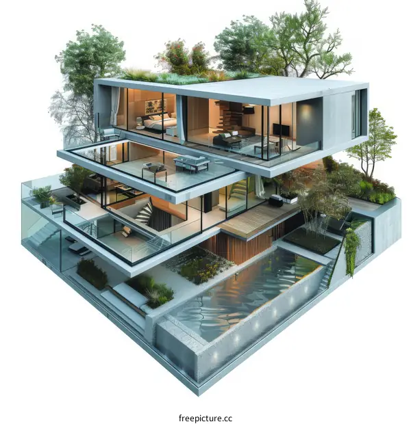 Modern Minimalist Villa Architecture