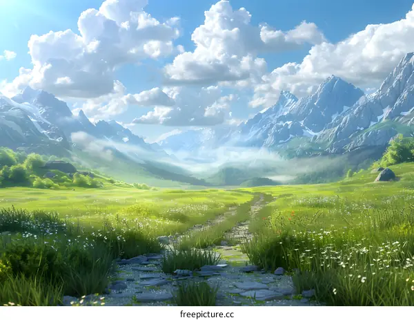 Epic mountain valley