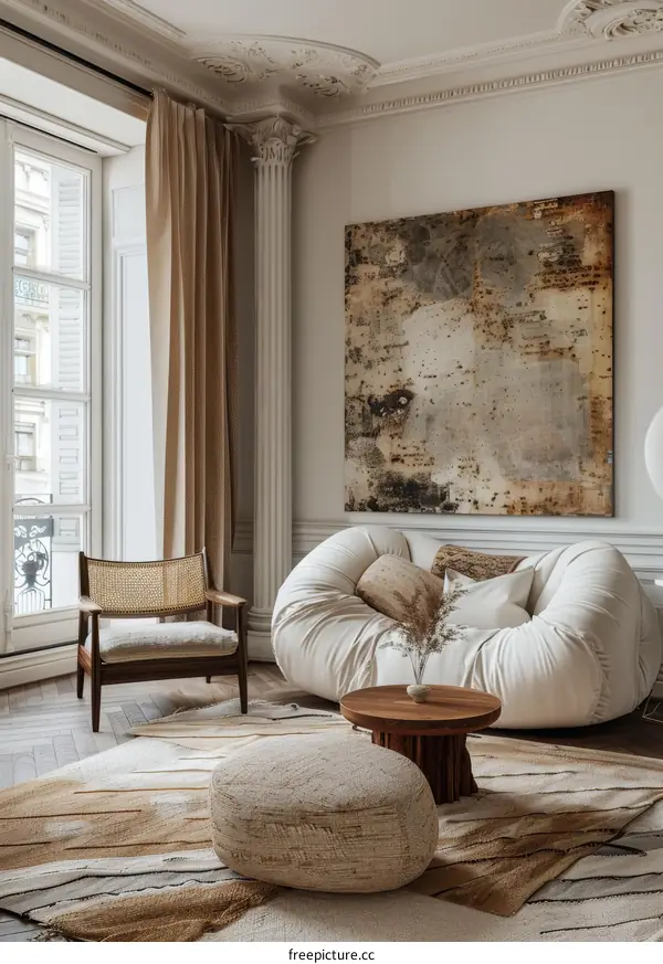 Modern Minimalist Living Room with Contemporary Style