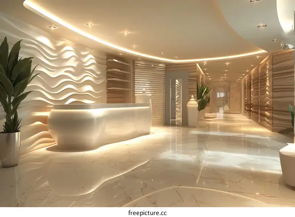 Modern Luxury Hotel Lobby Interior Design
