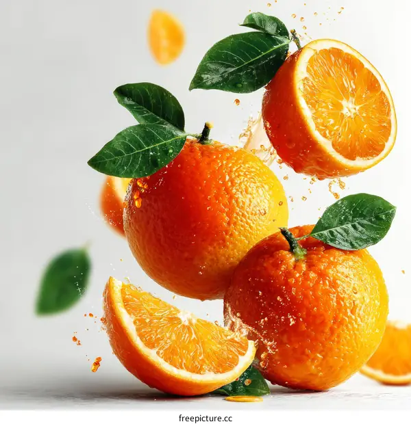 Freshly Squeezed Oranges in Motion