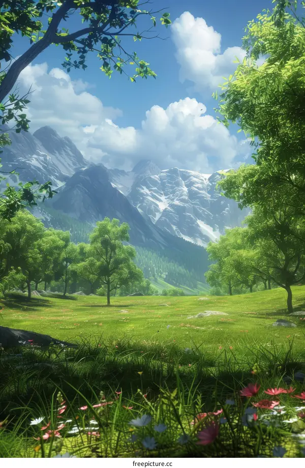 Tranquil Mountain Meadow
