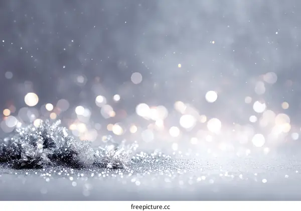 Silver Sparkle Festive Background