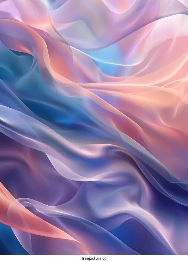 Abstract Colorful Silk Fabric Background