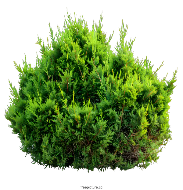 [Transparent Background PNG]Green Bush Isolated On White Background