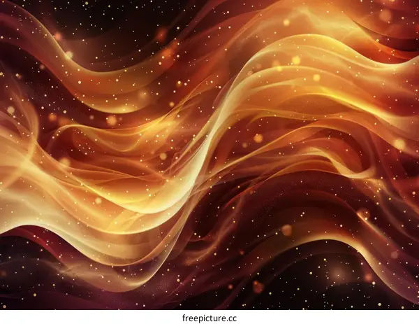 Golden Wave of Fire
