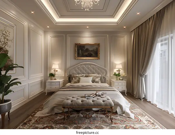 European-style bedroom renderings