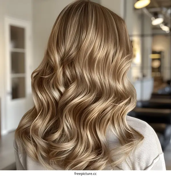 Woman with Long Blonde Hair