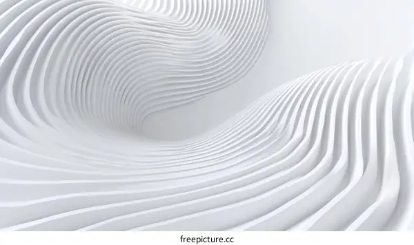 Abstract Architectural Design in White