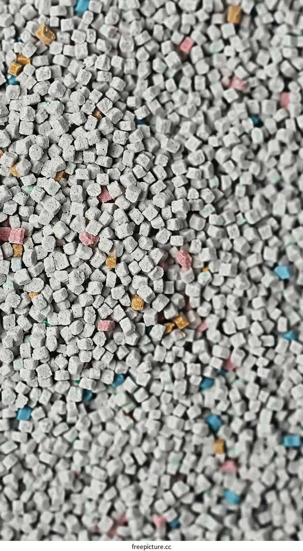 Clumping cat litter absorbs and neutralizes odors