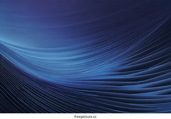 Abstract Blue Wave Design Pattern