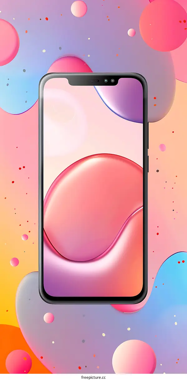 Abstract Colorful Phone Screen