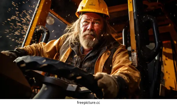 Portrait of a male construction worker