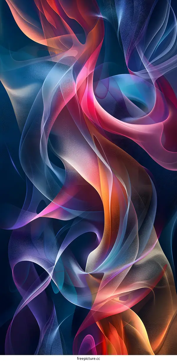 Colorful abstract silk