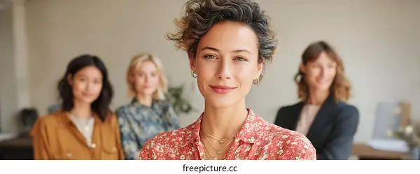 Businesswomen in office setting