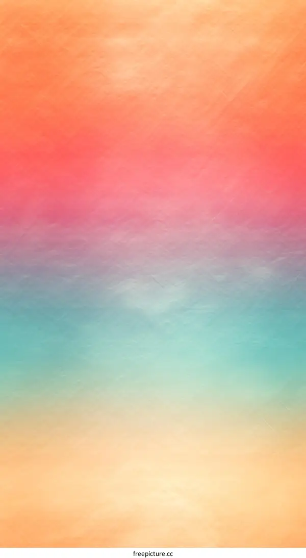 Colorful watercolor background with a gradient from light orange to blue