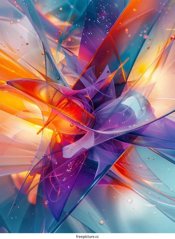 Colorful 3D geometric shapes