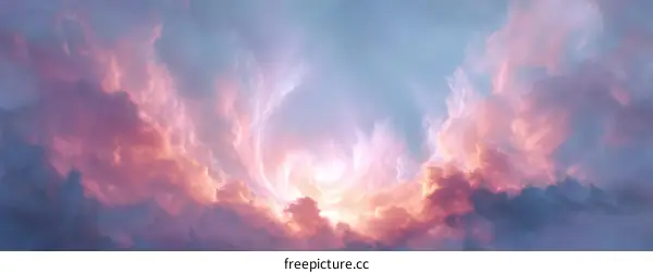Surreal Sky with Colorful Clouds
