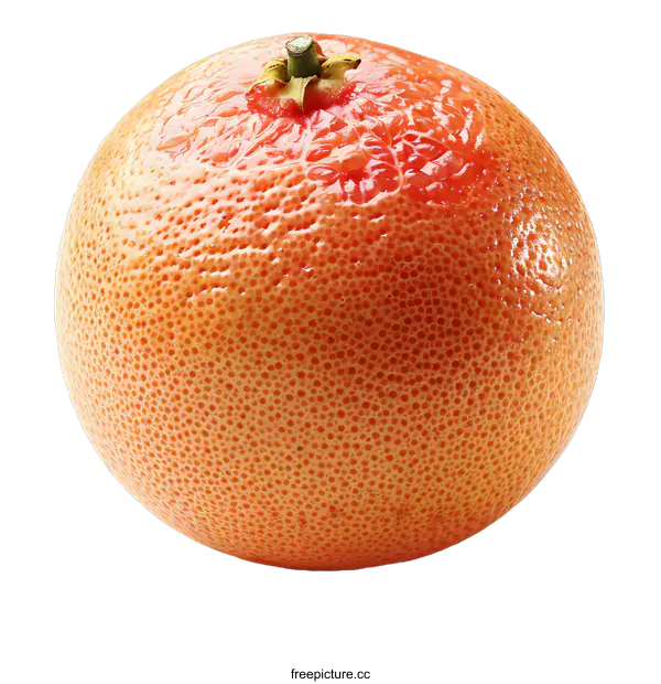 [Transparent Background PNG]Ripe grapefruit on white background