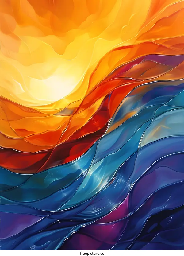 Colorful abstract painting