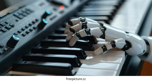 A Robot Playing the Piano
