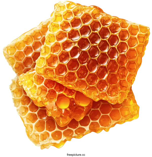 [Transparent Background PNG]Honeycomb Close-up Image