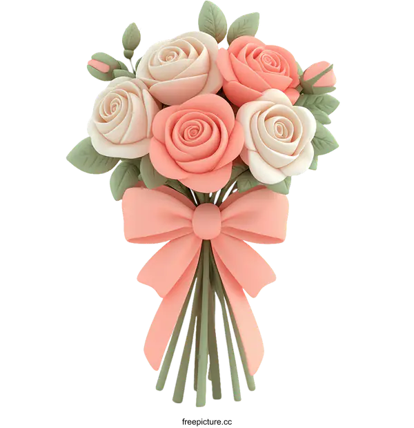 [Transparent Background PNG]Beautiful Floral Bouquet of Roses