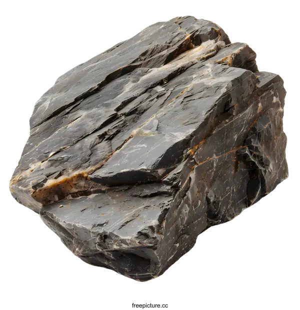 [Transparent Background PNG]Gray Rock Isolated on White Background