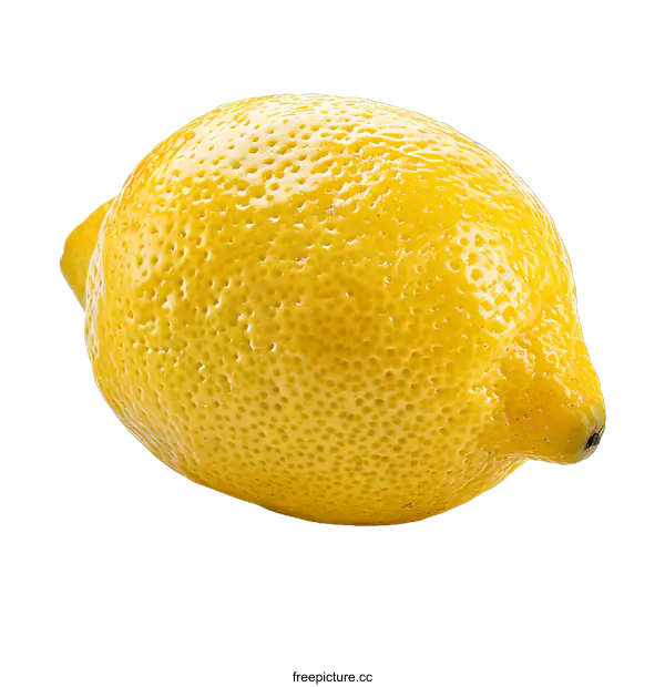 [Transparent Background PNG]Single Lemon on White Background